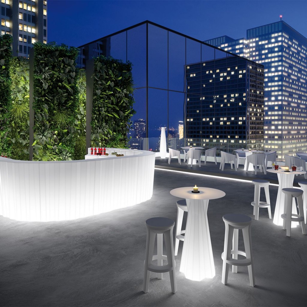 Masa inalta iluminata din polietilena Frozen Table Light - Nuovo Design